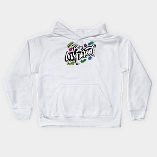 Be inspired phrase and doodle elements. Kids Hoodie